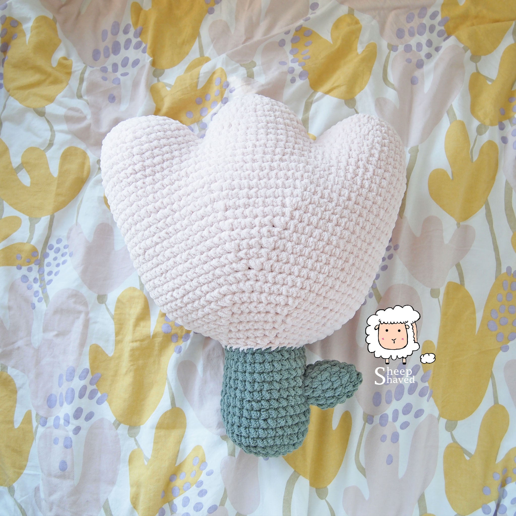 Tulip Pillow Crochet Pattern