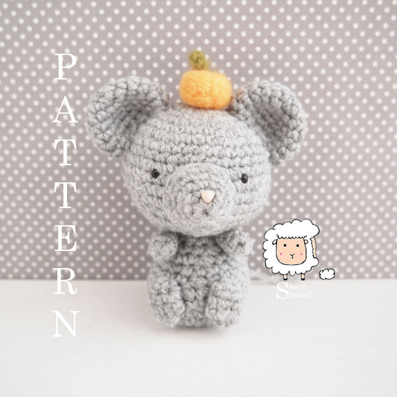 Crochet Chinese New Year Mouse PATTERN in PDF format