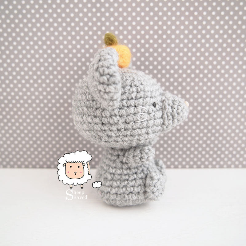 Crochet Chinese New Year Mouse - Finished Item