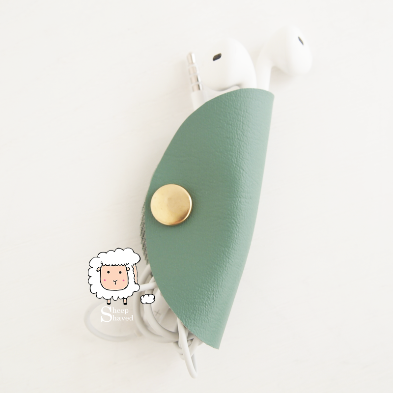 Faux Leather Earbud Case