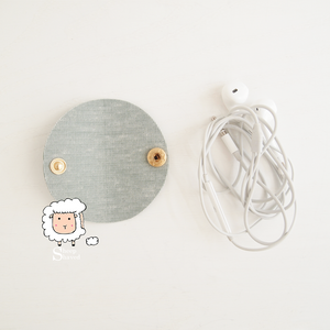 Faux Leather Earbud Case