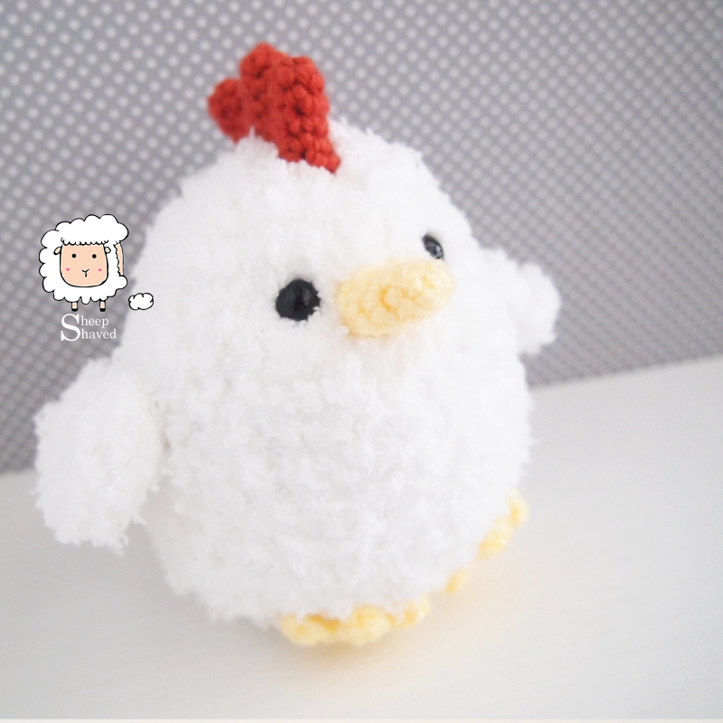 Fluffy Chicken Amigurumi - Made to Order