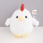 Fluffy Chicken Amigurumi - Made to Order