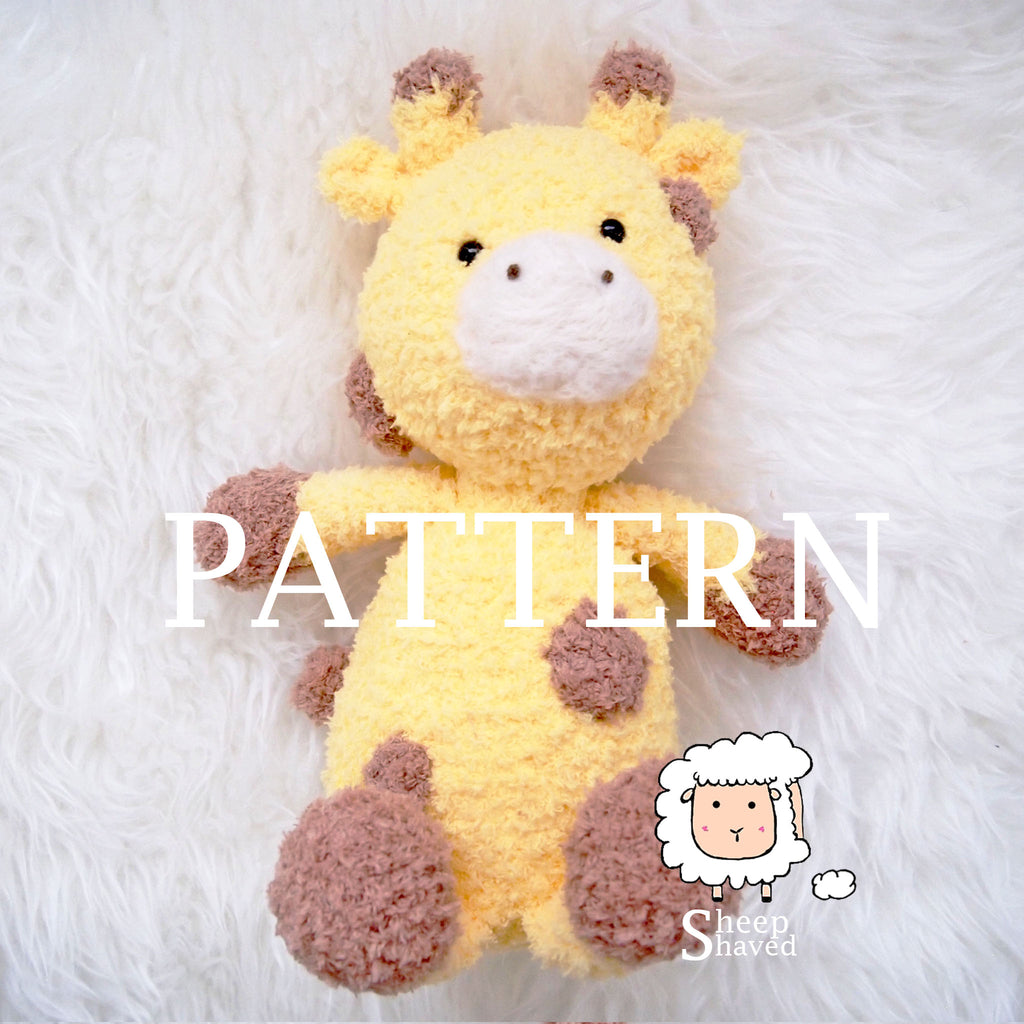 Fluffy Giraffe Amigurumi PATTERN in PDF format