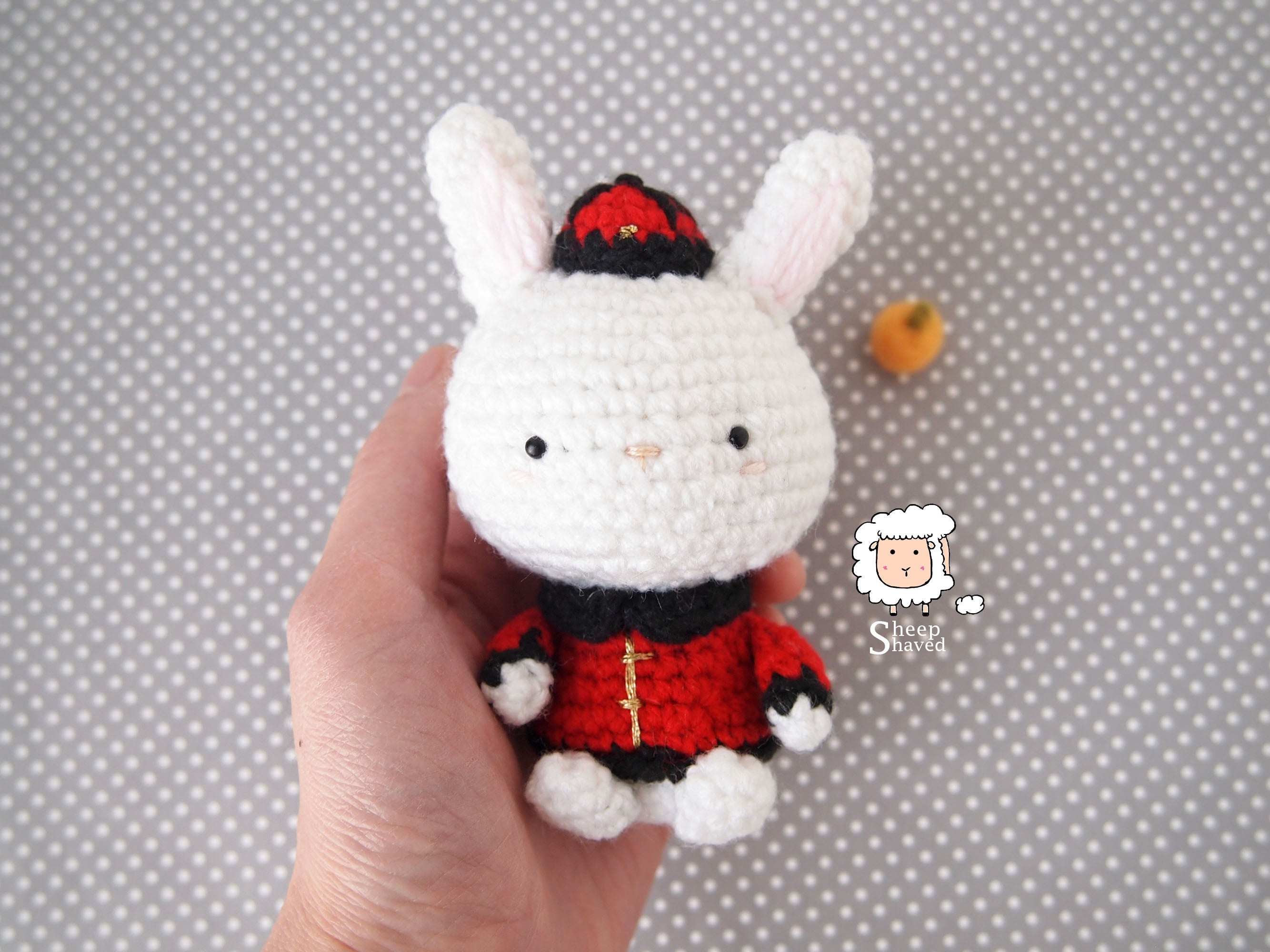 Crochet Lunar New Year Rabbit PATTERN (in PDF format)