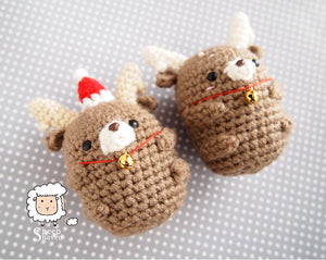 Mini Reindeer Ornament and Accessory - Made to Order