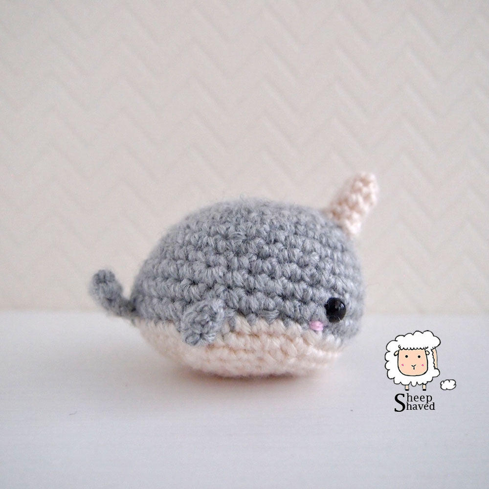 Narwhal Amigurumi Keychain Accesssory