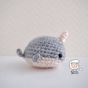 Narwhal Amigurumi Keychain Accesssory