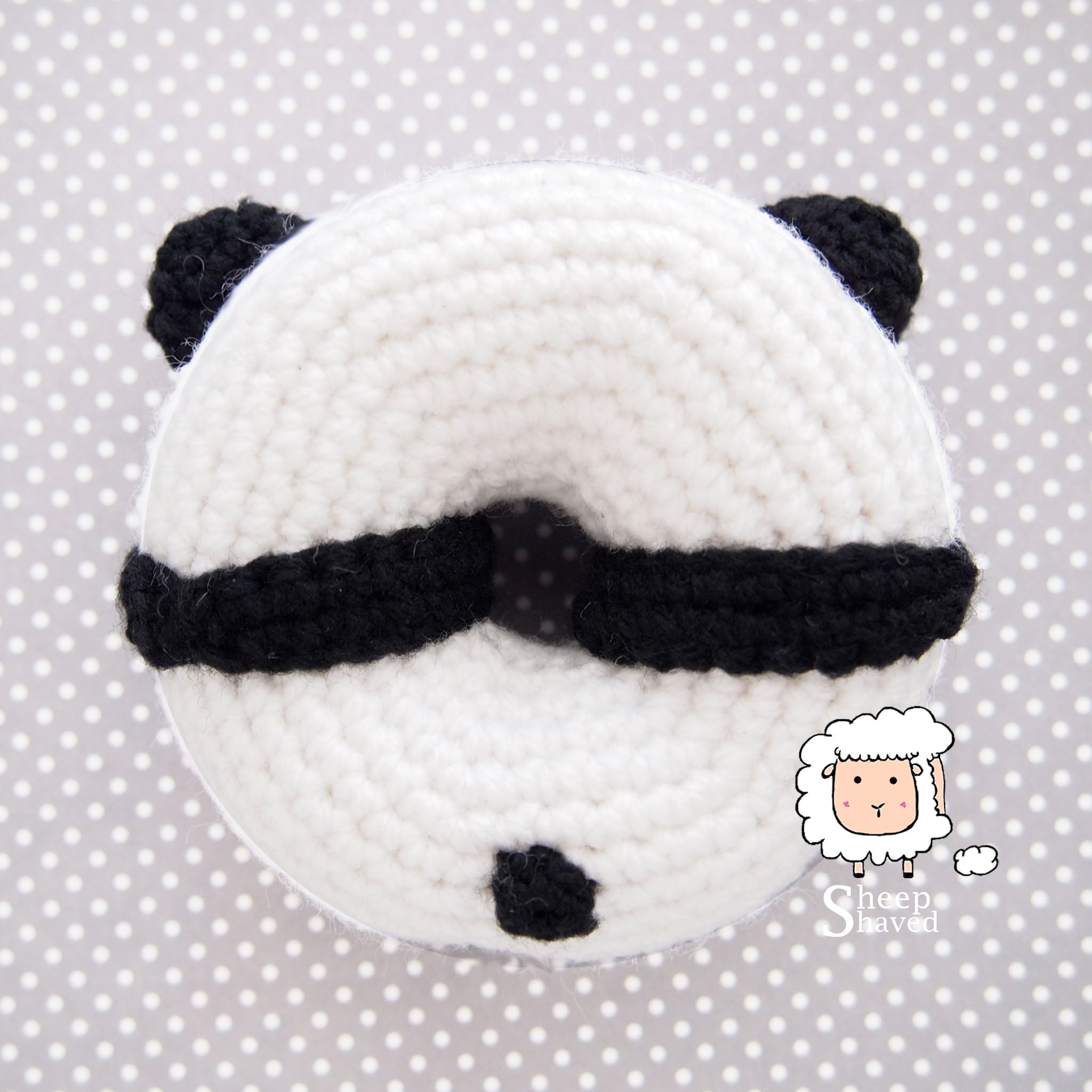 PDF PATTERN for Cute Panda Donut Amigurumi Toy