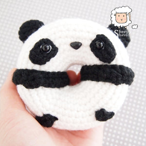 PDF PATTERN for Cute Panda Donut Amigurumi Toy
