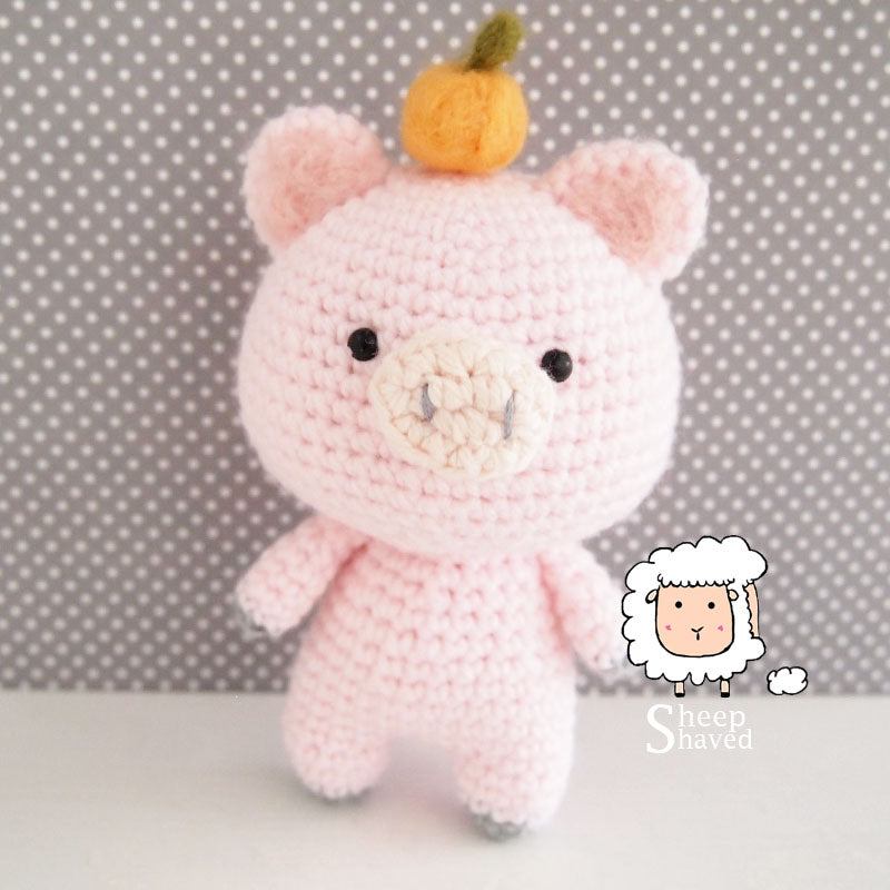 Pig Doll Amigurumi Crochet PATTERN in PDF format