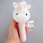 Unicorn Rattle - Made to Order